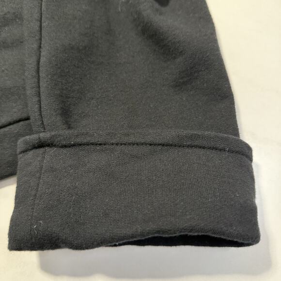 Norma Kamali Double Breast Knit Jacket Women’s Large Black Blazer Peacoat Cuffs - Picture 7 of 10